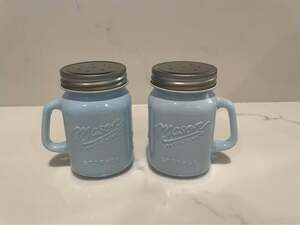 VINTAGE INSPIRED MASON JAR 4oz SALT AND PEPPER SHAKERS
